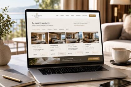 progettare pagina camere sito hotel